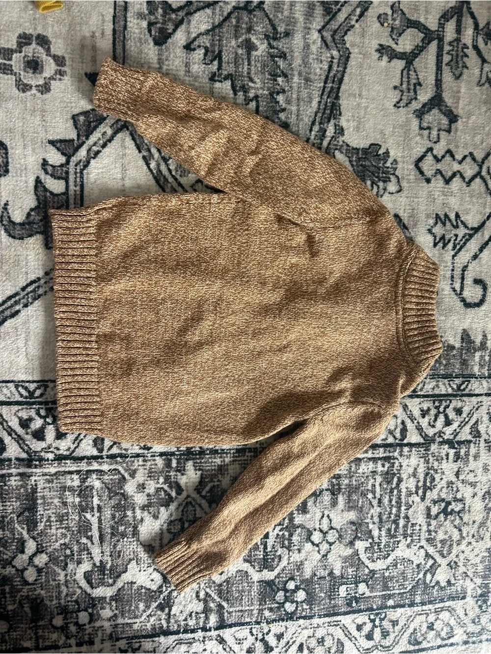 Carter's Camel and Gray Turtleneck Button Pullover Sweaters and Carter’s Vest